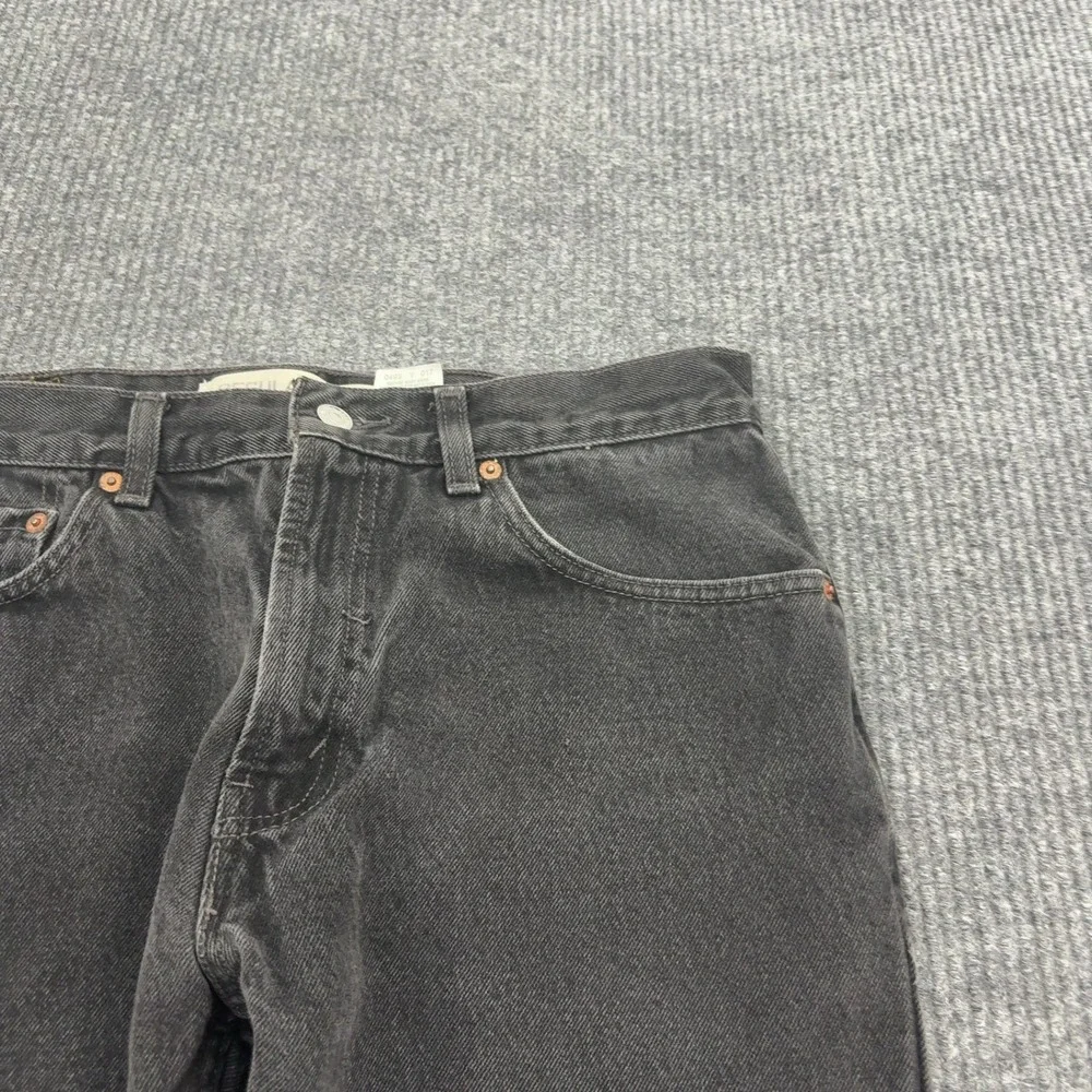 Vintage Levis 505 Jeans Mens W33 L30 Black Cotton Regular Fit Straight Grunge